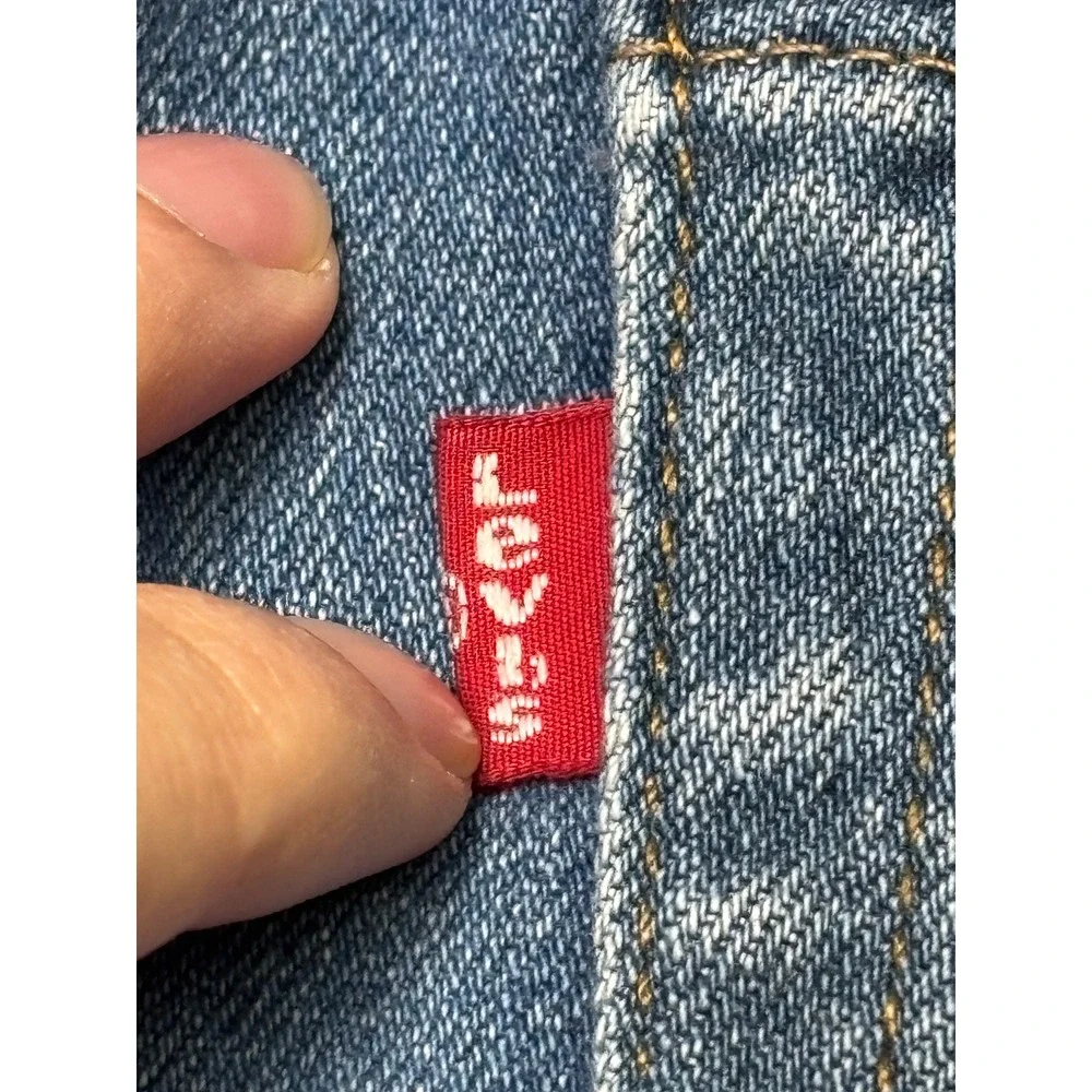 Levis 514 Straight Fit Mens Jeans Blue‎ Medium Wash 30x32 Stretch Denim